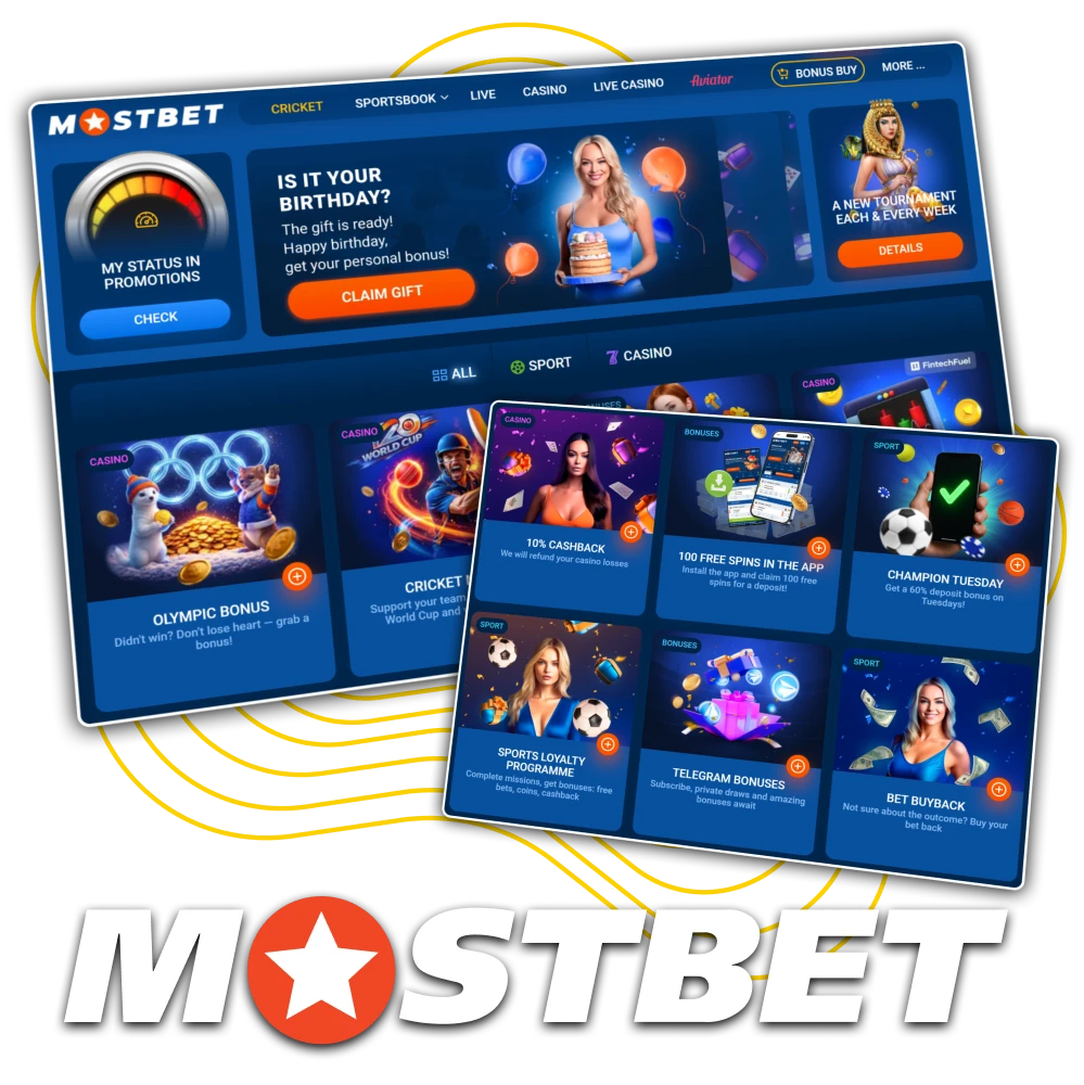 View Mostbet Bonuses and Promotions for Bangladesh.